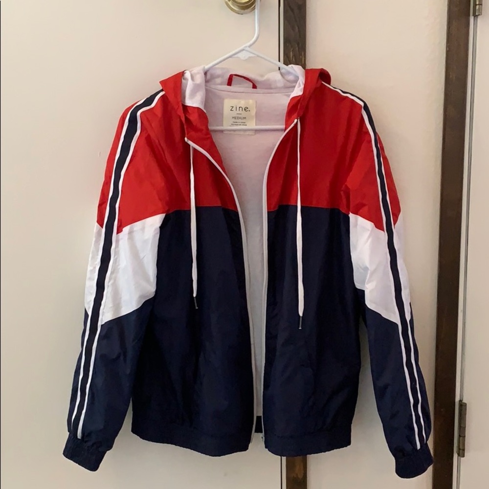 Zine multicolor zip up jacket